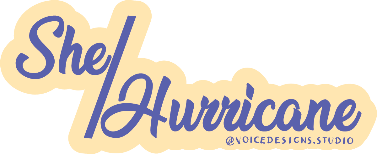 She/Hurricane Sticker