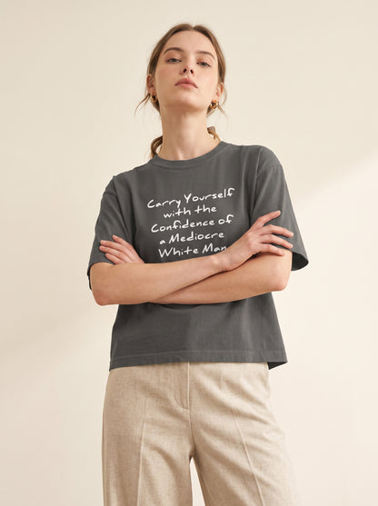 Confidence of a Mediocre White Man Boxy Tee