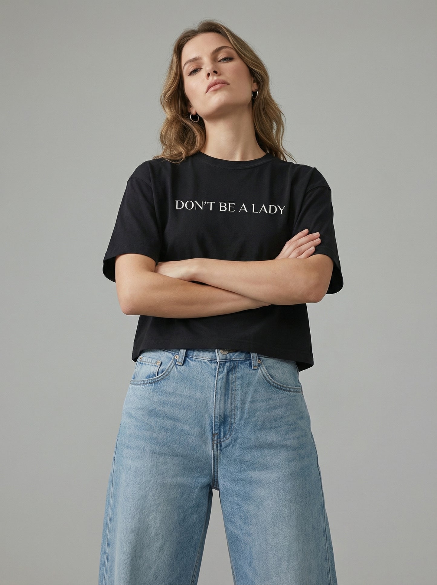Don't Be a Lady Boxy T-shirt
