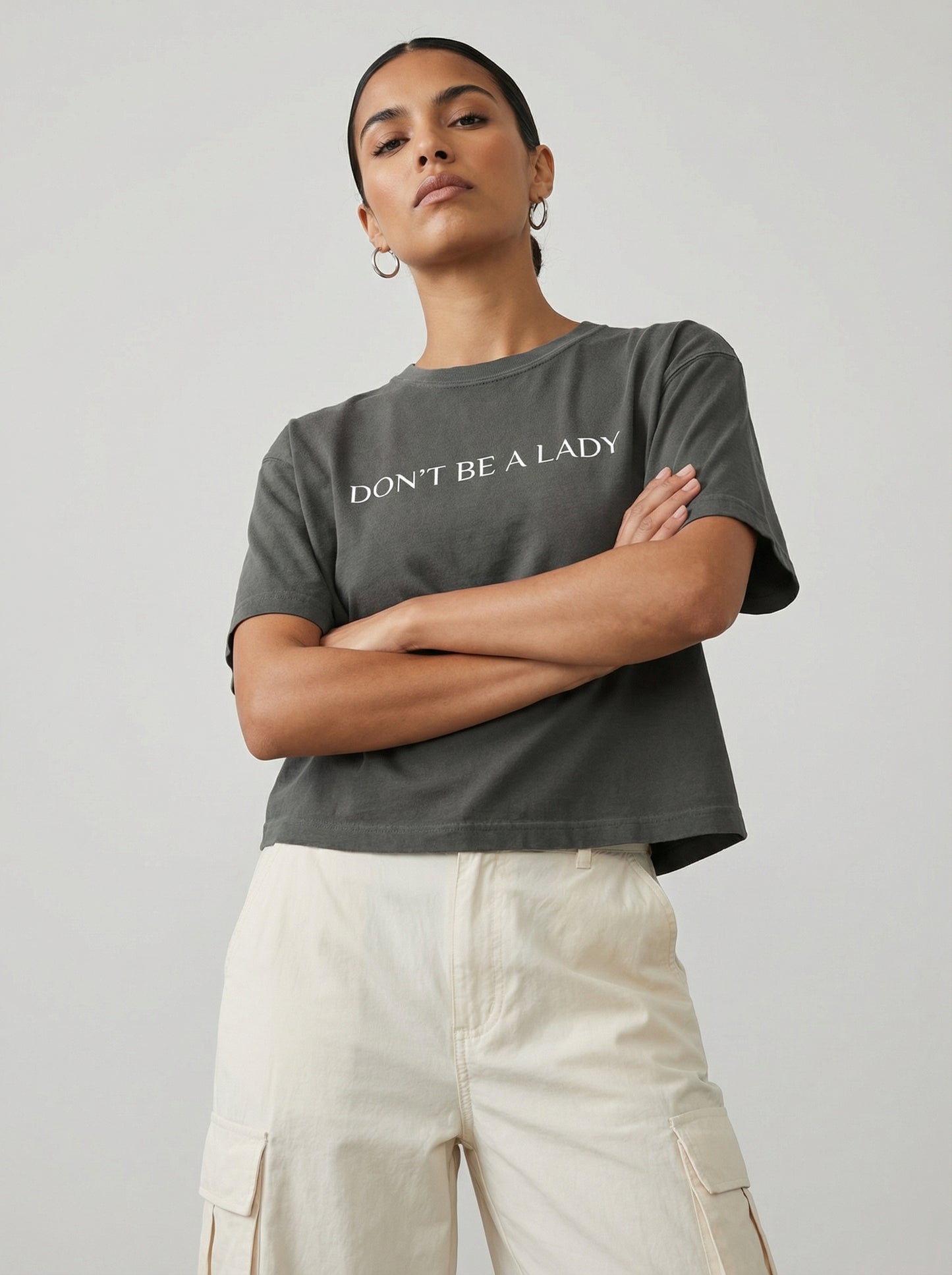 Don't Be a Lady Boxy T-shirt