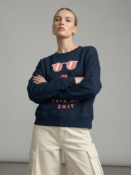 Do No Harm, Take No Shit Batwing Sweatshirt