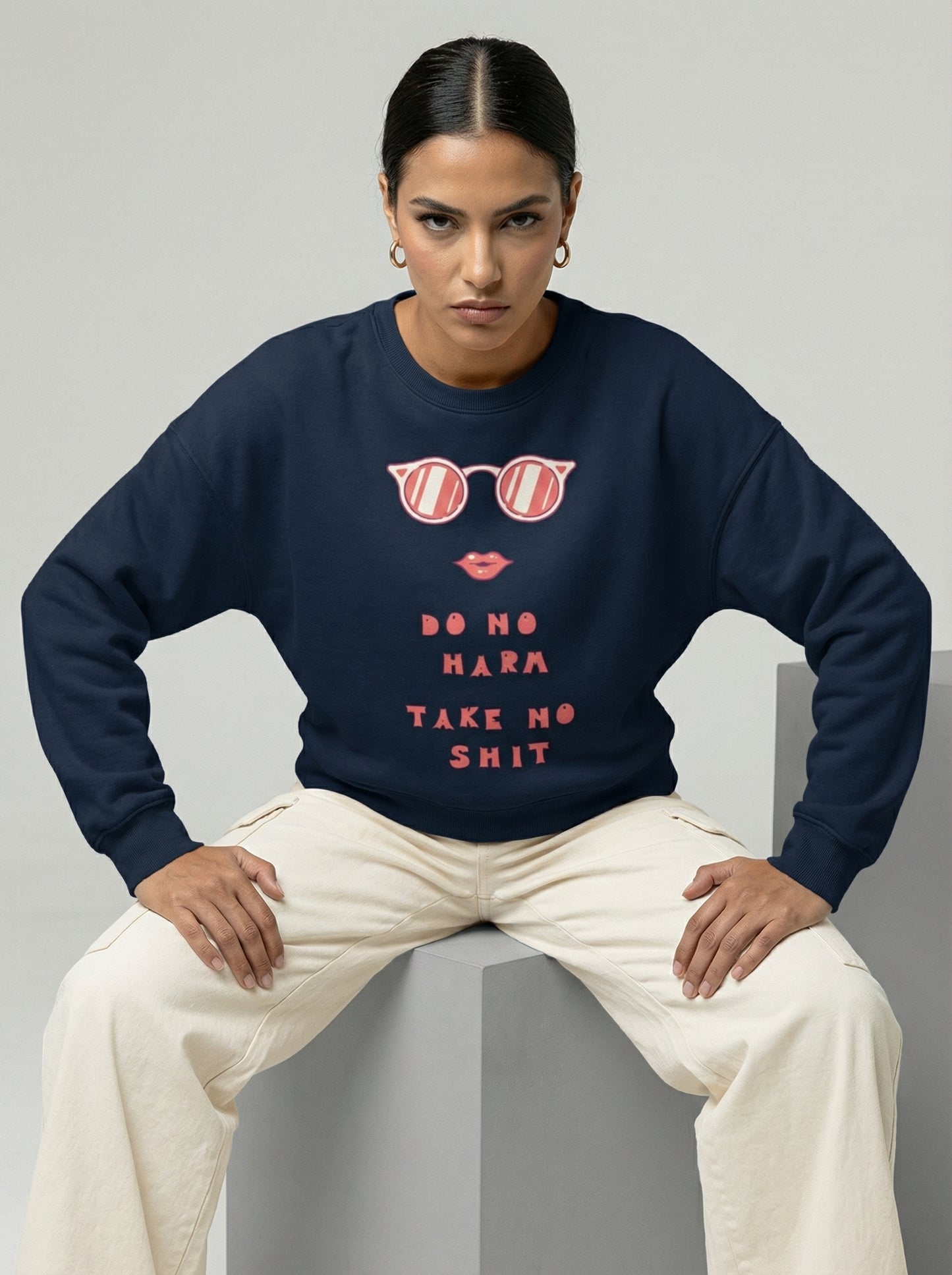 Do No Harm, Take No Shit Batwing Sweatshirt