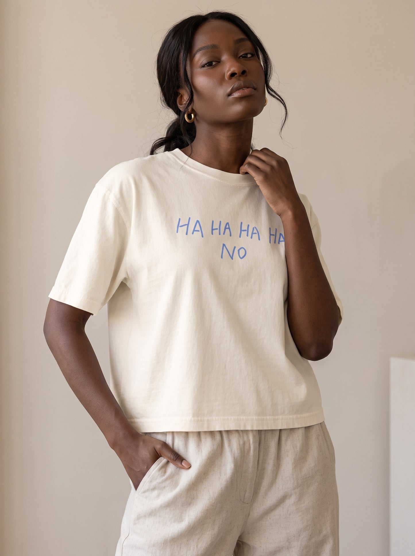 HAHAHAHANO Boxy T-shirt