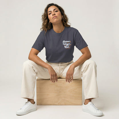 Retro Badass Women Club Front & Back Print T-shirt