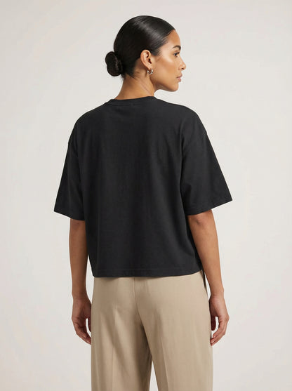 Feminist Streetwear Graphic Tee - "She/Hurricane" Heavyweight Boxy Shirt