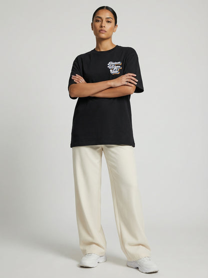 Retro Badass Women Club Front & Back Print T-shirt