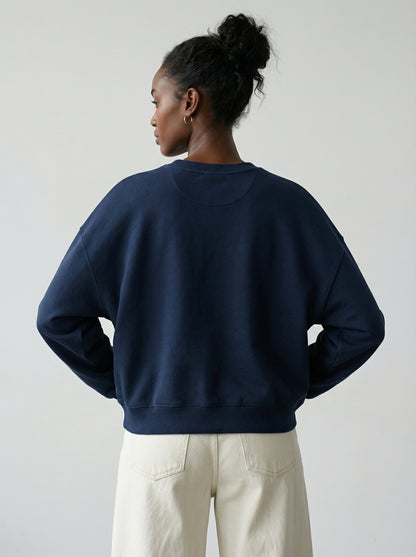 Modern Feminist Statement Sweatshirt - "Unladylike" Organic Cotton Batwing