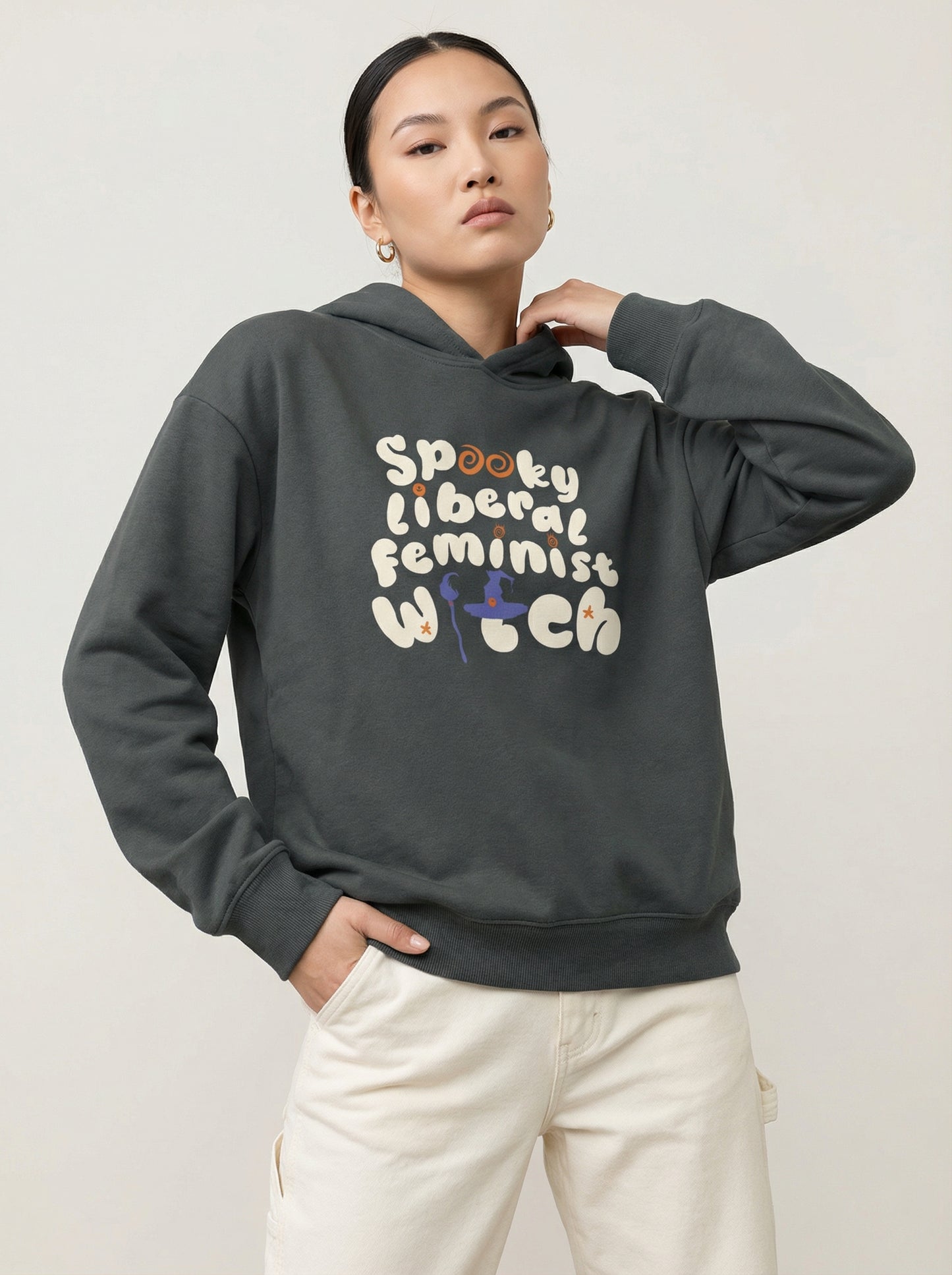Spooky Liberal Feminist Witch Hoodie