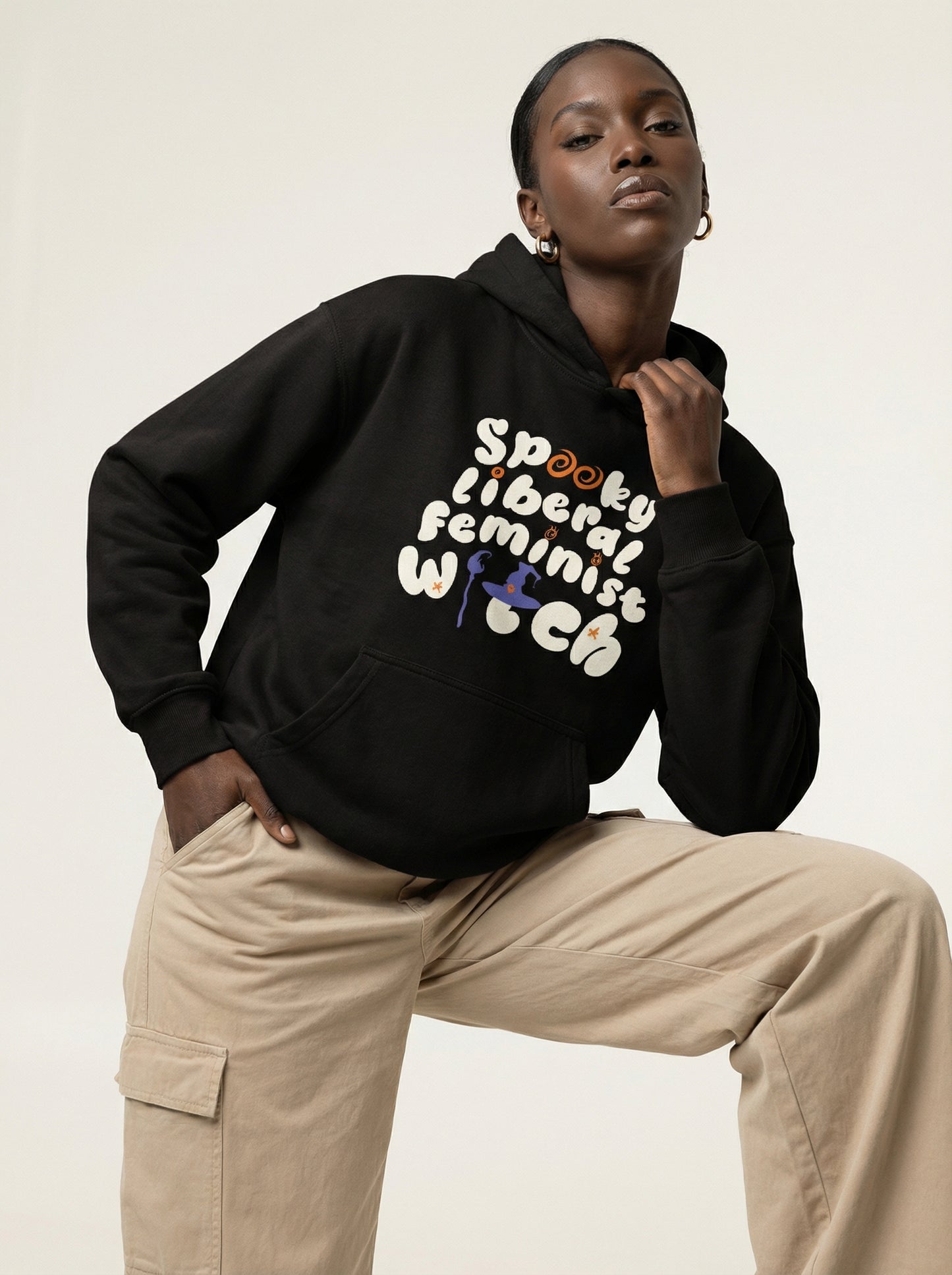 Spooky Liberal Feminist Witch Hoodie