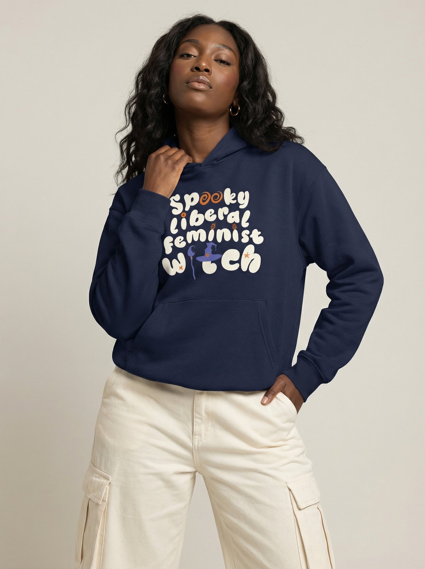 Spooky Liberal Feminist Witch Hoodie